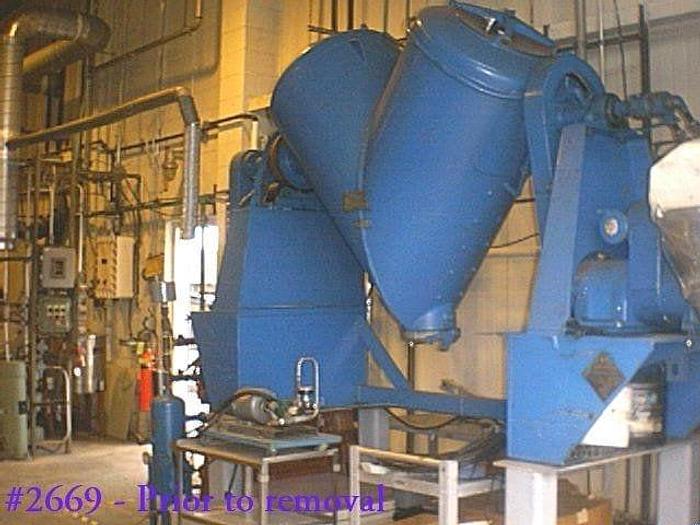 Used 20 CU. FT. P-K TWIN SHELL SOLIDS PROCESSOR – S/S-VAC-JACKETED (#2669)