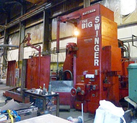 Used 144" Mattison Rotary Grinder, 120" Chuck, 300 HP Geared Wheel head, 60" Under the wheel.  ID17273