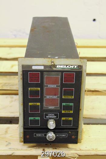 Used Beloit CP8105 Refiner Control Unit #29702