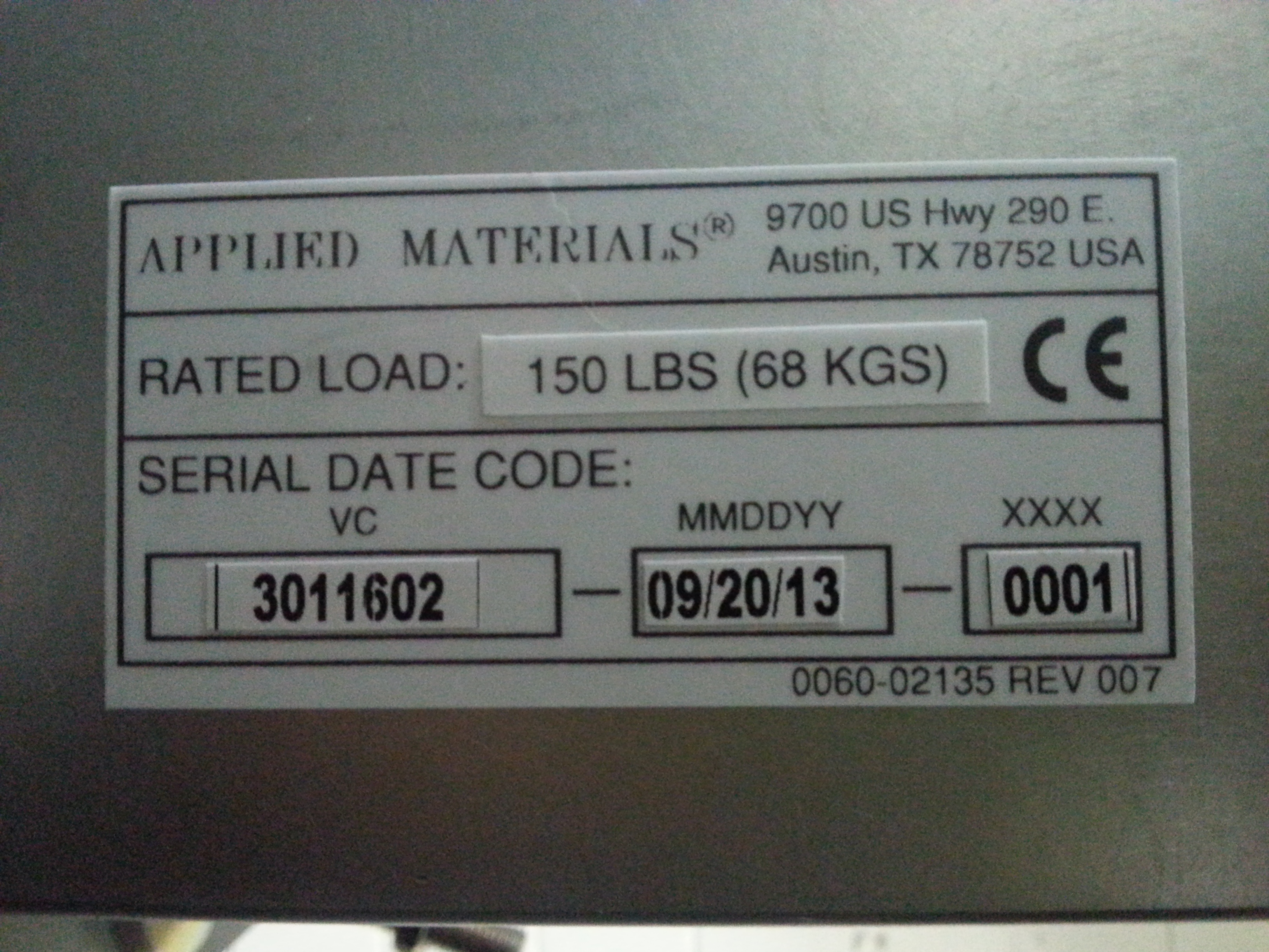 Used AMAT Axiom Chamber