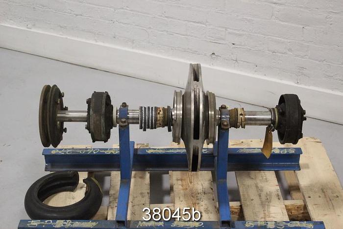 Used Goulds 3405 M 4x6x14 Pump Rotating Assembly, 6-Vane, 13" Diameter #38045