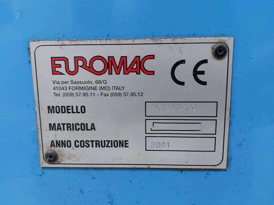 Used Euromac ZX 1250/30 - Punching Machine - 2001
