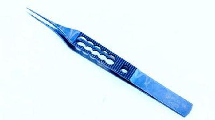 Used Ophthalmic Forceps Suture Tying Titanium Straight MICRA D207W
