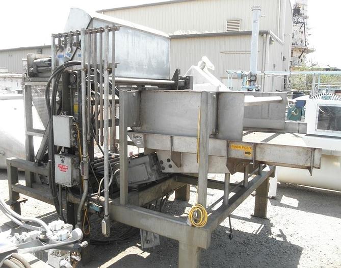 Used Dumper, Bin, Tote, FMC, S/st, Hydraulic, 800 lb (2) #S741235