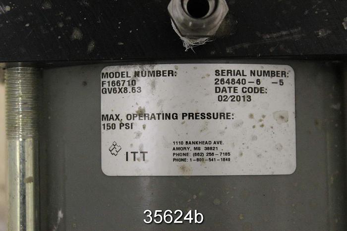 Used Fabri F166710 8" Air Operated Knife Gate Valve #35624