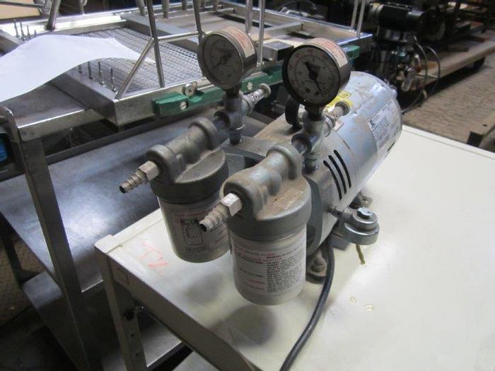 Used Pump, Vacuum, Gast, 1/3 HP, 115V, Mdl 0523VABG180DX #S736300