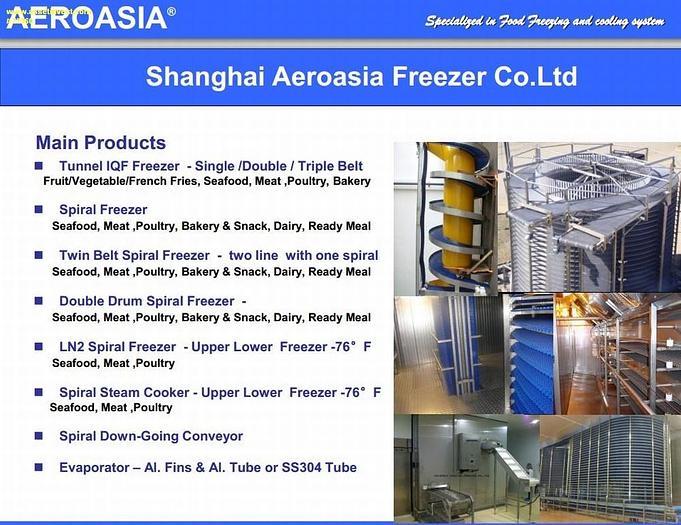 AIRCHILL AEROASIA NEW Freezers, Container Freezers, Coolers, Conveyors Bakery/confectionery