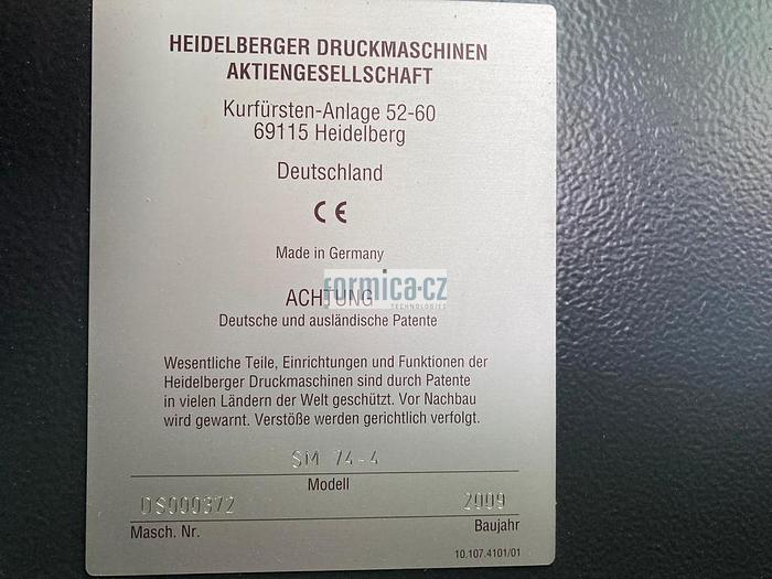 Used Heidelberg Speedmaster SM 74-4