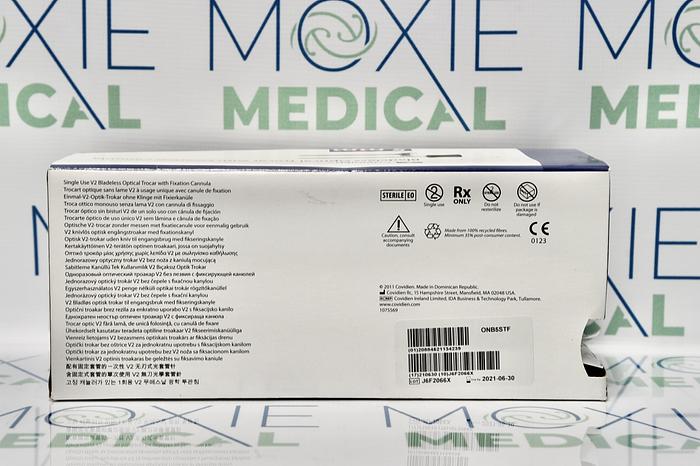 COVIDIEN ONB5STF VERSAPORT BLADELESS OPTICAL TROCAR WITH FIXATION CANNULA 5MM, BOX OF 6