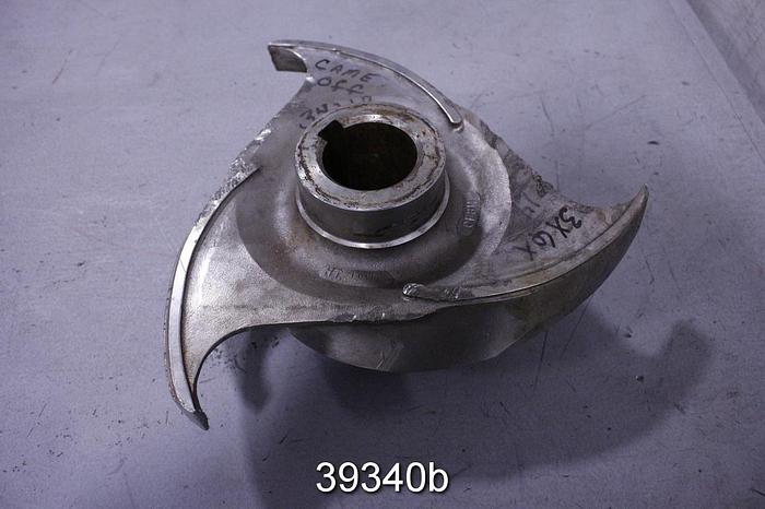 Used Goulds 3175 3x6x14 3-vane Impeller, 12" Diameter #39340