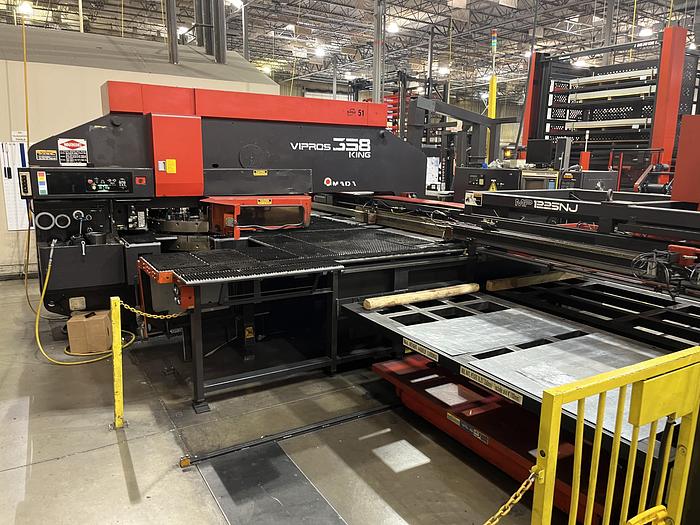 Used 1995 33 Ton Amada Vipros 358 King CNC Turret Punch