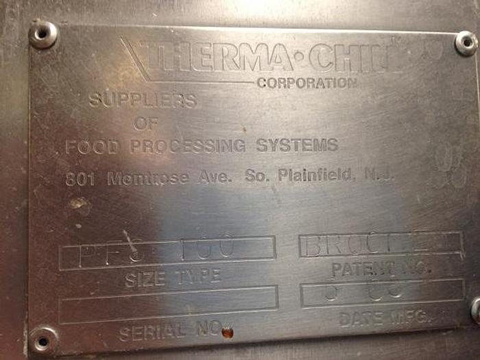 Used CHESTER-JENSEN THERMA-CHILL BULK FOOD BAG FILLING & TYING STATION (STOCK #541).