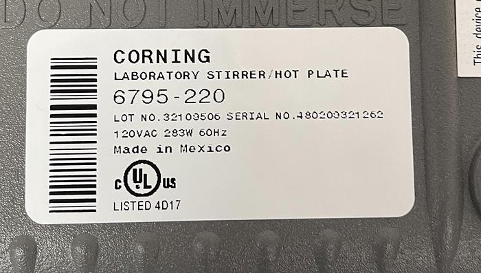 Used Corning 6795-220 Laboratory Stirrer 120V