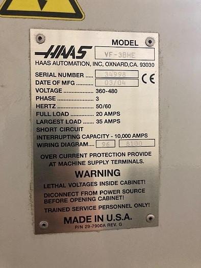 Utilisé Centre d’usinage vertical Haas VF 3
