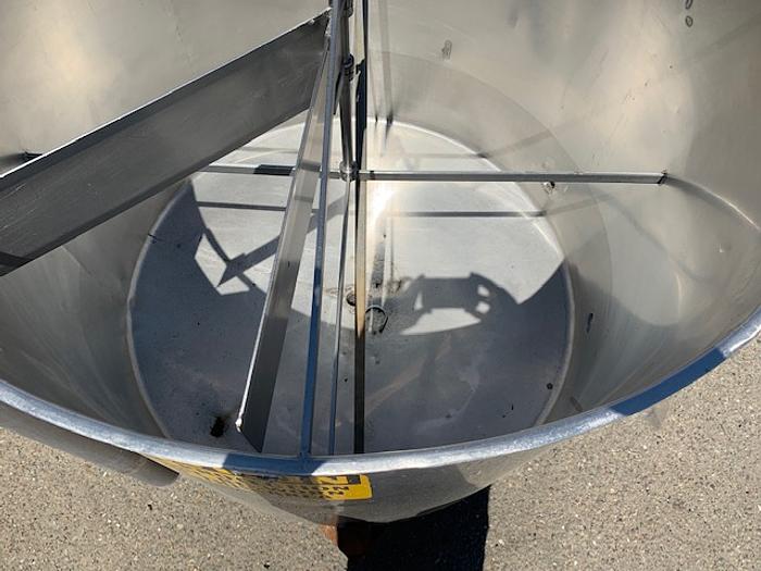 Used 200 Gallon Vertical Stainless Steel Tank