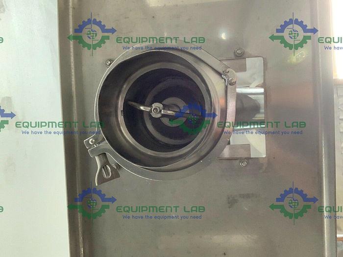 Used Custom Stainless Steel Lab Mill w/ Alpak Induction 1 HP Motor on SS Rolling Cart