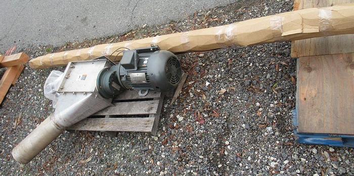 Used Conveyor, Screw, 3" X 20', S/st, Spiroflow, Flexible Screw, Hopper,Conveyor, Screw, 3" X 20', S/st, Spiroflow, Flexible Screw, Hopper, #S742111