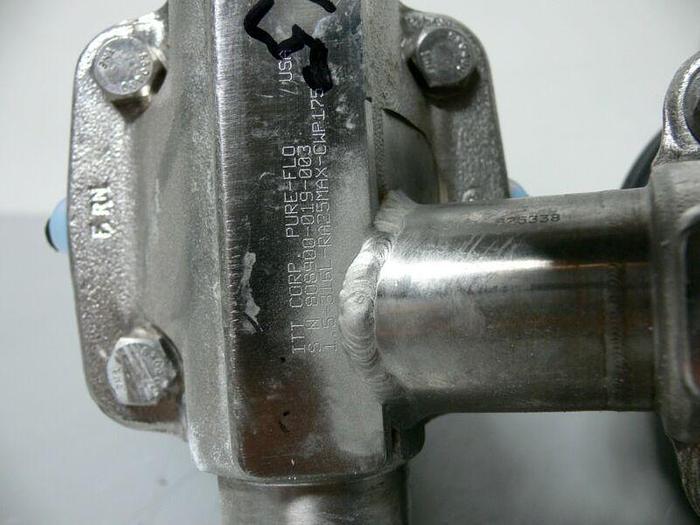 Used Lot of 3 - ITT Pure-Flo 1.5" Diaphragm Actuator w/ Switch (x2) & Diaphragm Valve