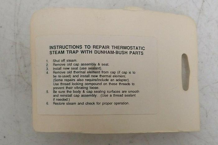 Used ML10034 Thermostatic Steam Trap Conversion Sybron 3/8" Kit 07809