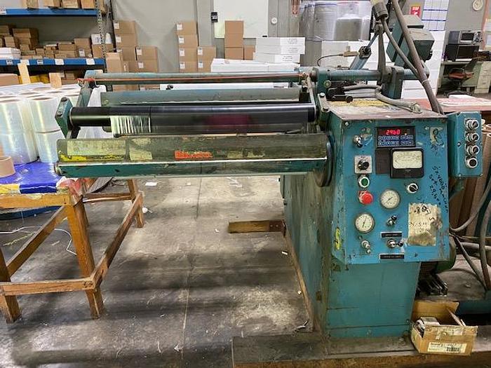 Used 30" WIDE STANFORD 142 LT DOCTOR REWINDER 13" DIAMETER WITH SLITTING