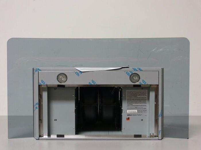 Used Zephyr Essentials Europa ZRVM90AGG 36 Inch Wall Mount Chimney Pro Range Hood