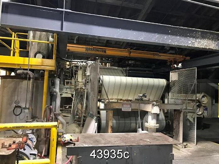 Used Andritz Wet Lap Line. 80" Belt Press with Steel Frame #43935