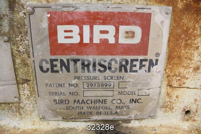 Used Bird 8 Pressure Screen #32328