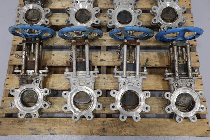 Used 4" Trueline Hand Operated Knife Gate Valve