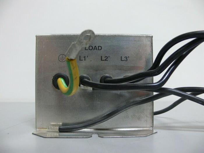 Used Schaffner AE 1601046A Power Line Filter w/ 30 amp Breakers FS4155-45-07-1