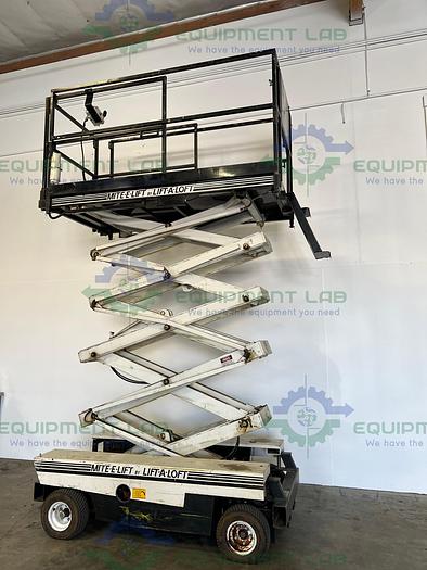 Used Lift-A-Loft  SP24-7.5 Work Platform Scissor Lift 750 Lbs Capacity 23 Ft Height