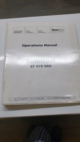 Used Semitool 470F Single stack SRD