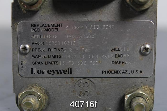 Used Honeywell ST300 Smart Transmitter, Model STG644-E1G-00000-DM.LP.MB.C1C3-634C #40716