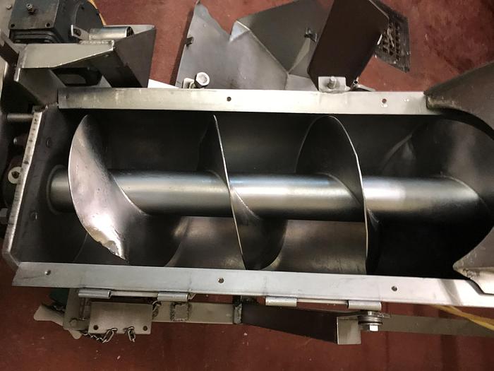 Used AUGER CONVEYOR 10' LONG X 9" DIAM. STAINLESS STEEL only @ AMERICA'S STEAM KETTLE HEADQUARTERS ! (#617C)