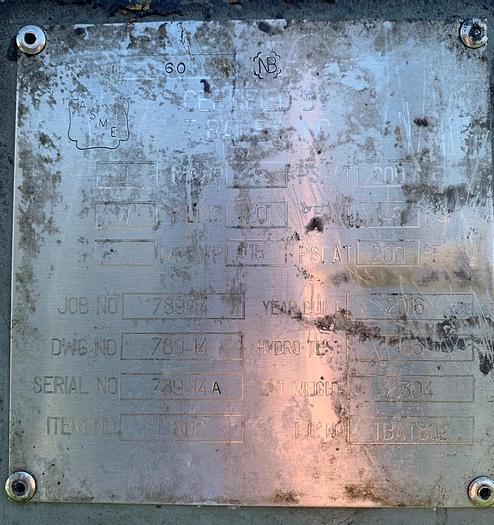 Used Tank, 169 Gallon, C/st, Jkt, 148 PSI, Horiz, A #S743626