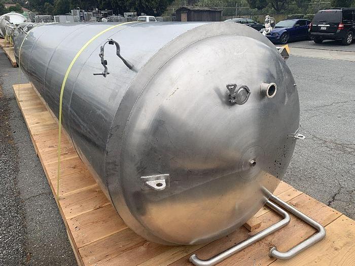 Used Tank, 1,175 Gallon, S/st, Jkt, Brite Tank, DT/DB, B #S743881