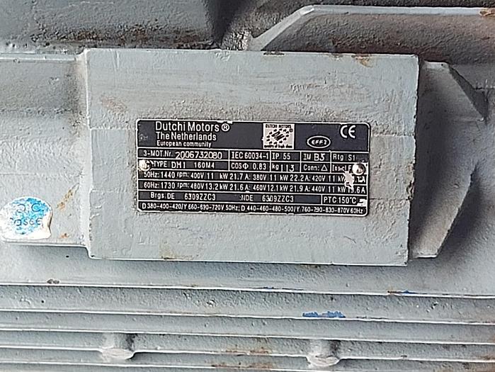 Gebraucht Elektromotor, Flanschmotor 11KW, DM1 160M4, Dutch Motors gebraucht
