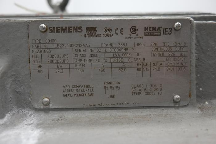 Used SIEMENS SD100 A/C Motor