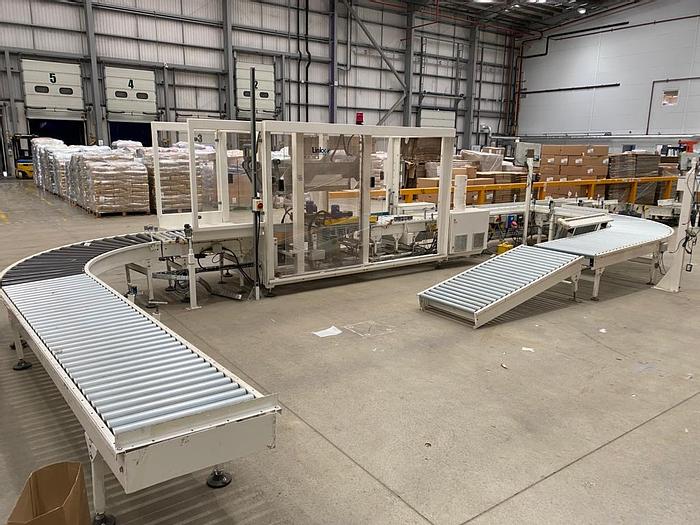 Used 2016 LINKX Complete carton / box forming, packing, sealing / gluing system
