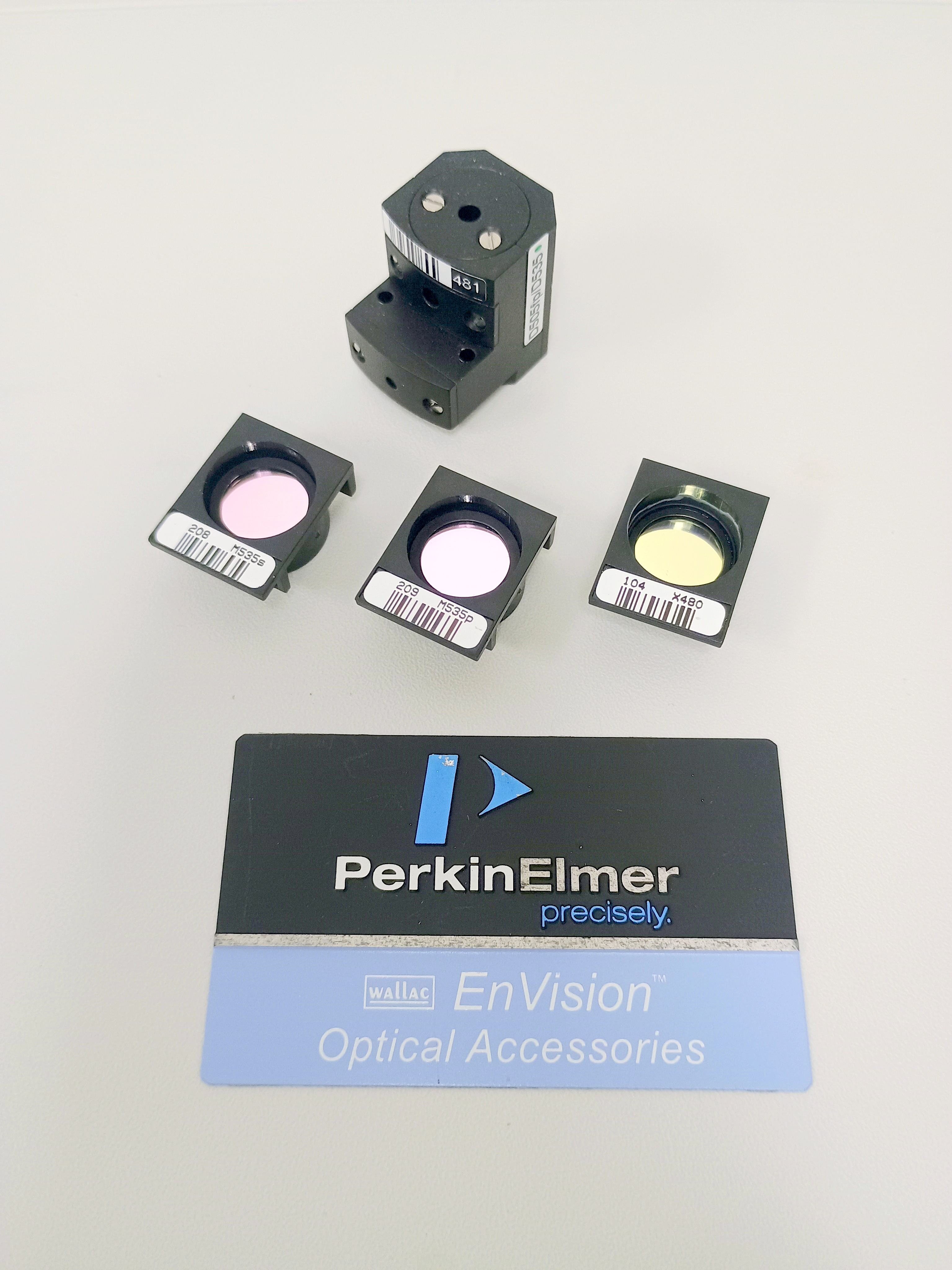 Used Perkin Elmer / Revvity FITC FP Dual Filter Set #2100-8060