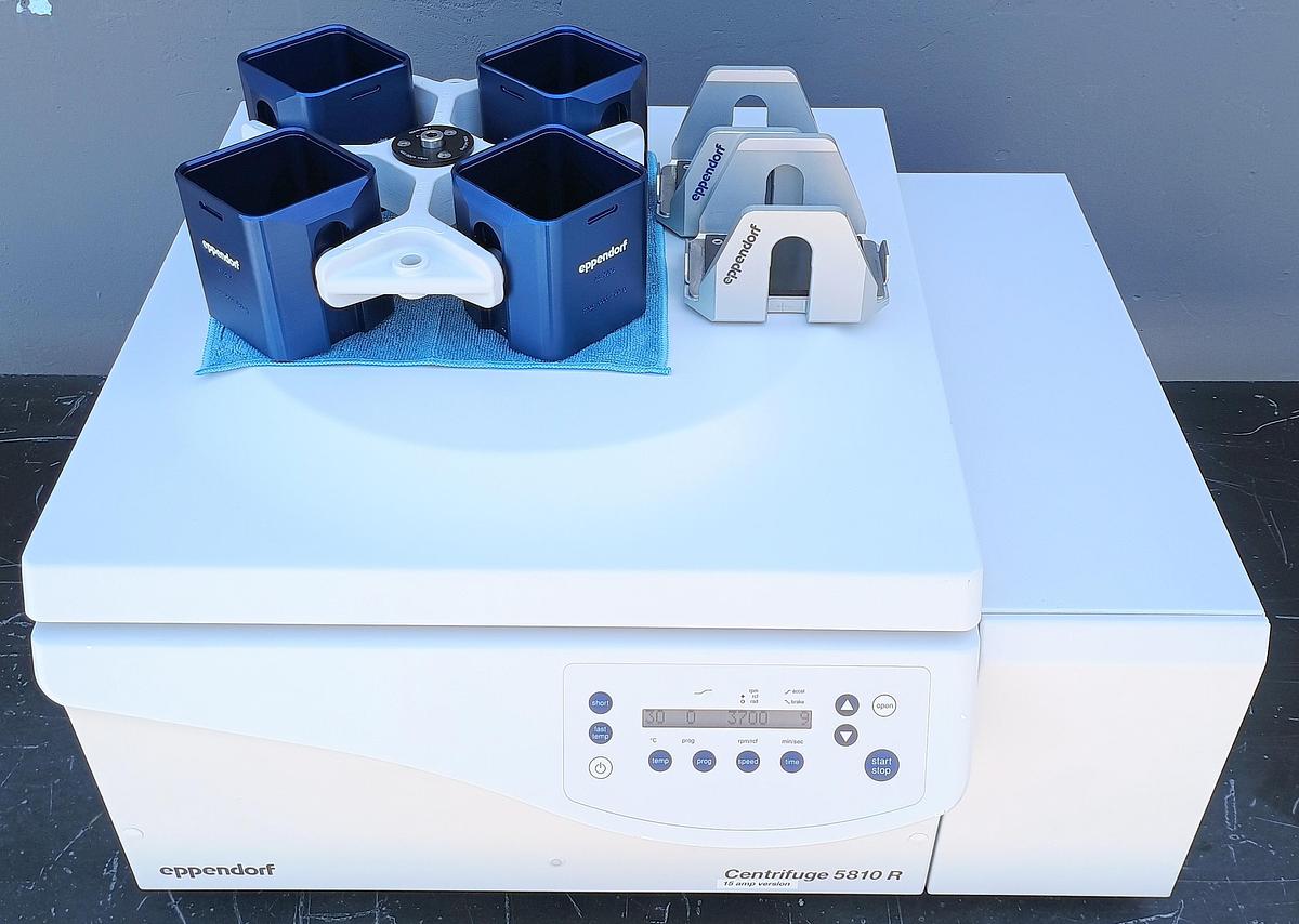 Refurbished Eppendorf 5810R Refrigerated Benchtop Centrifuge with A-4-81 Rotor