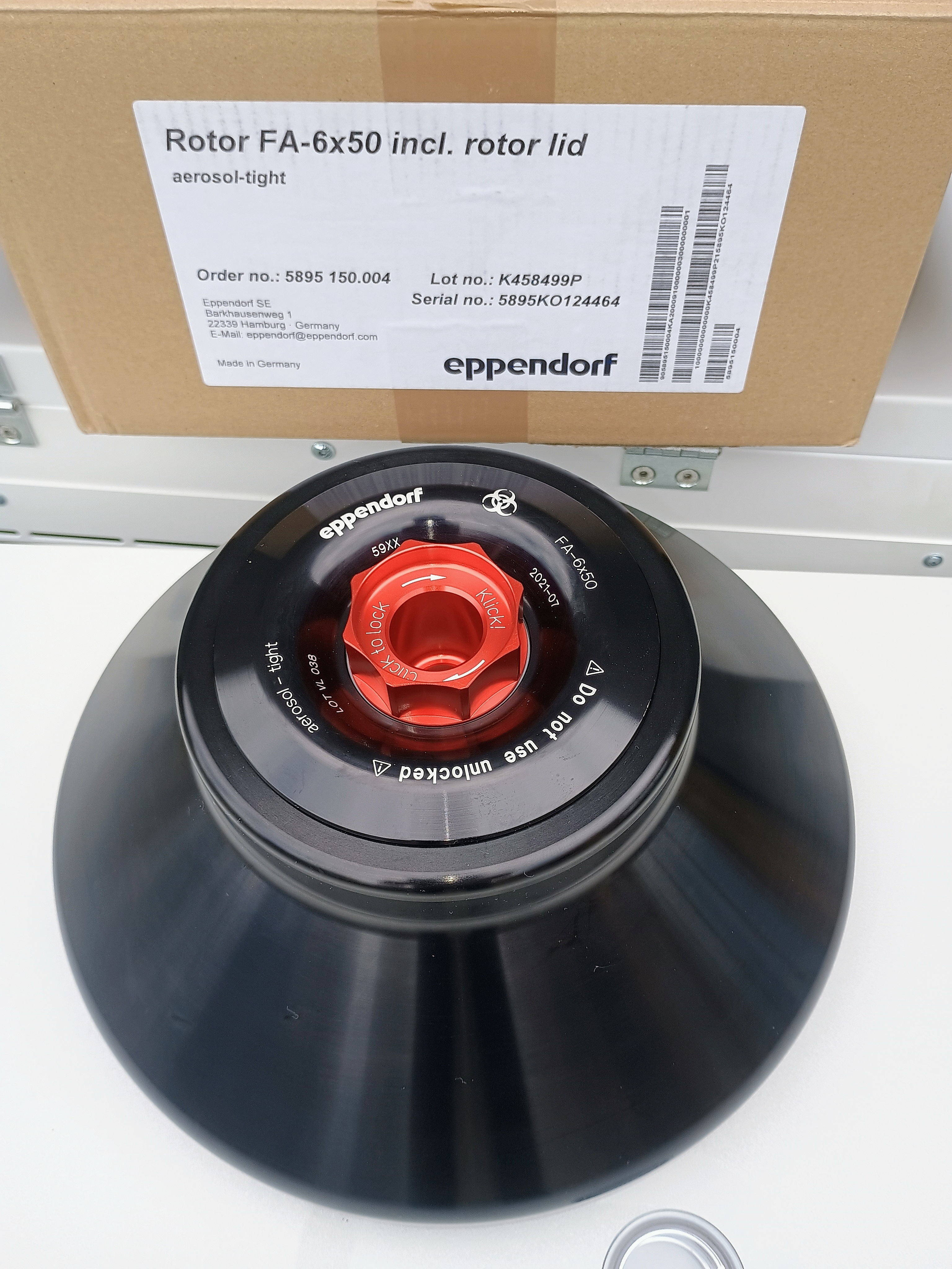 Refurbished Eppendorf 5910Ri Refrigerated Benchtop Centrifuge w/ S-4xUniversal Rotor + Adapters + FA-6x50 Rotor