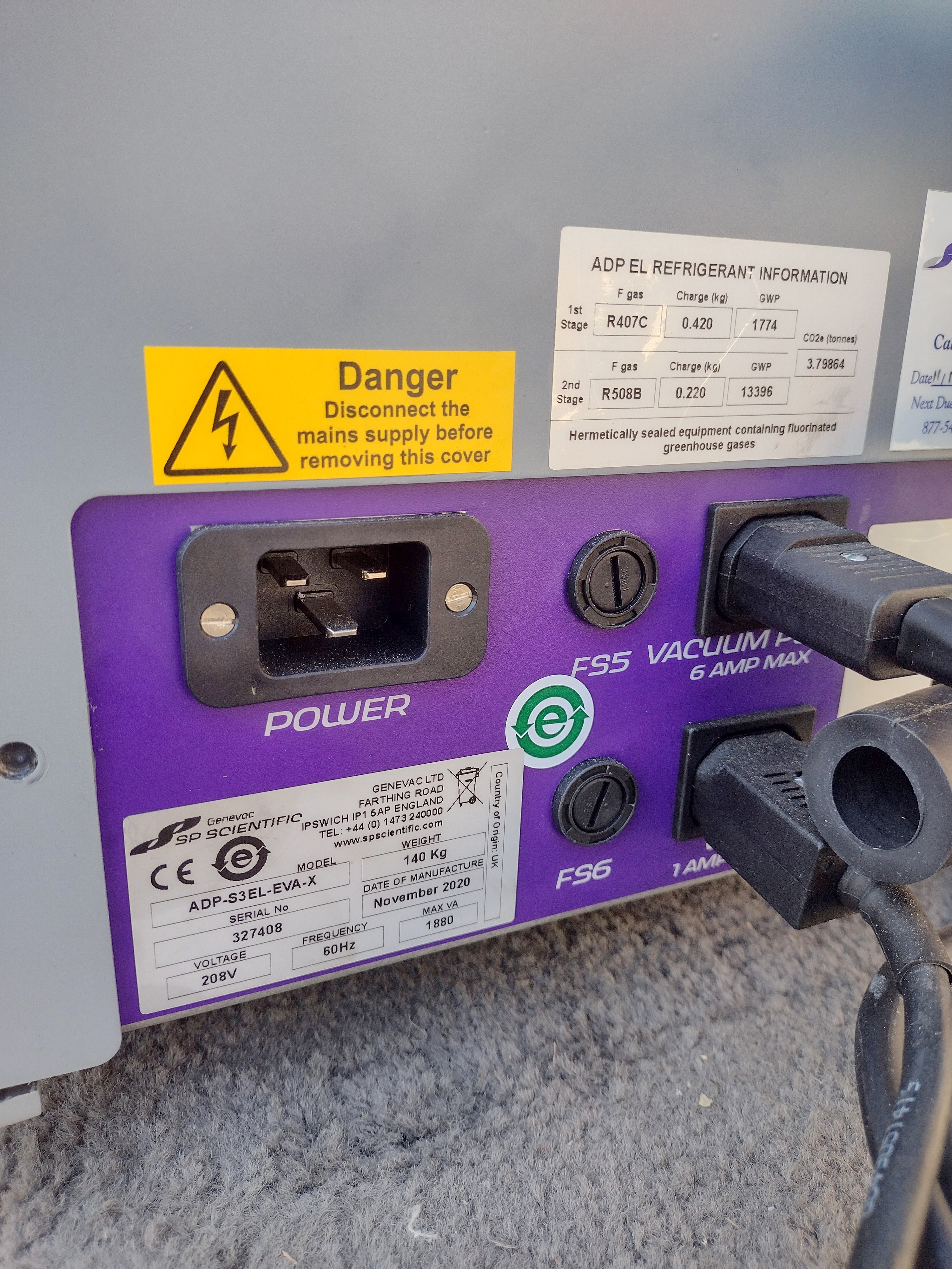 Used SP Scientific AdVantage Pro ADP-S3EL-EVA-X Freeze Dryer / Lyophilizer with Stoppering