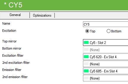 Used Perkin Elmer / Revvity CY5 Filter Set #2100-8370