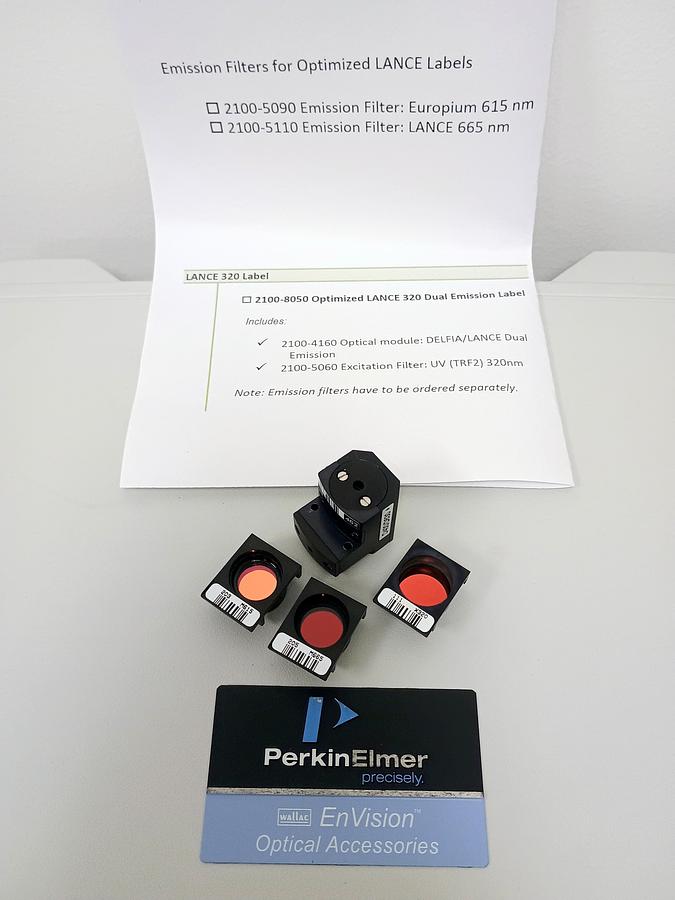 Used Perkin Elmer / Revvity LANCE 320 Dual Filter Set #2100-8050