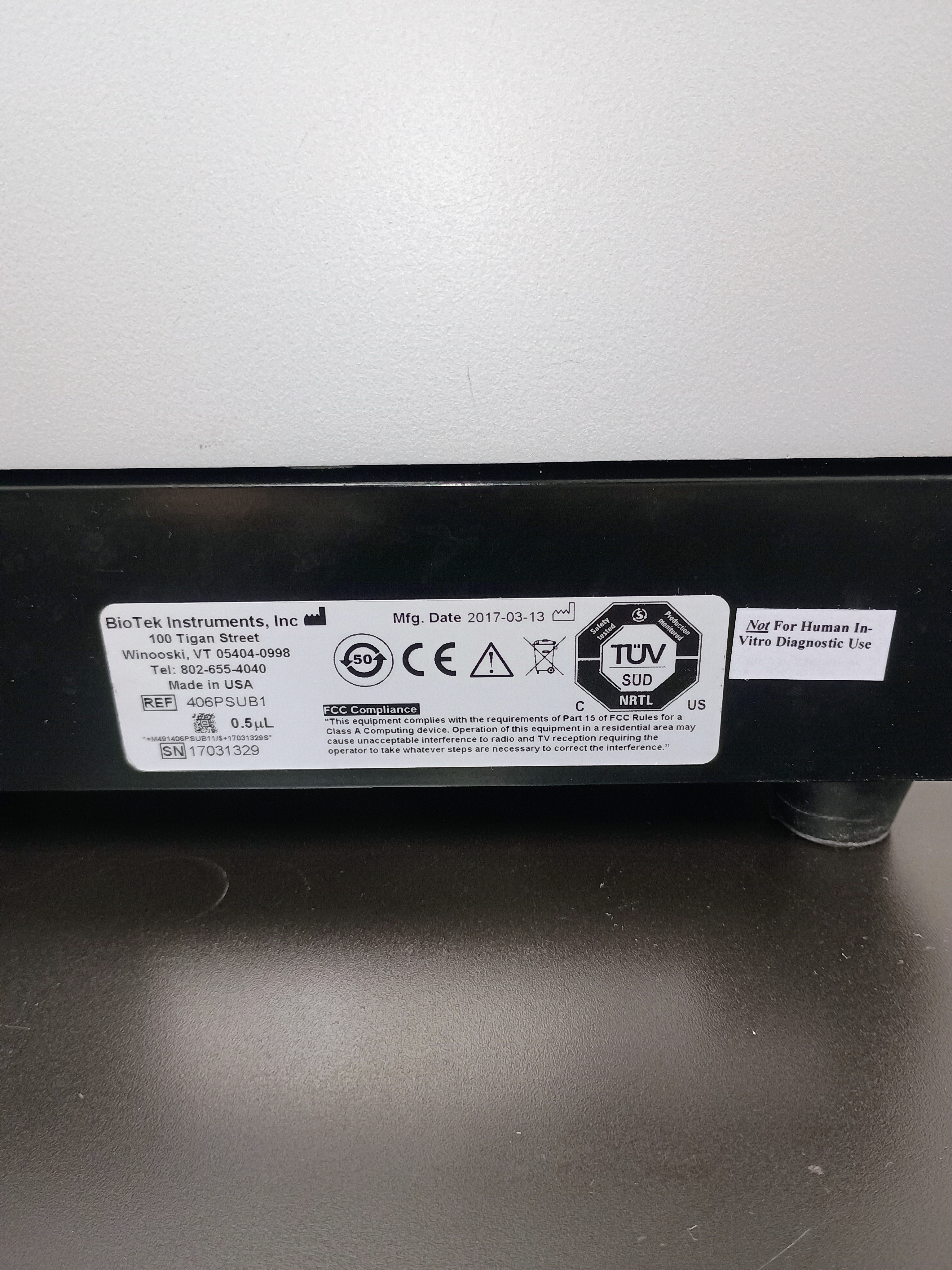 Refurbished Agilent BioTek EL406 Microplate Washer Dispenser EL406PSUB1