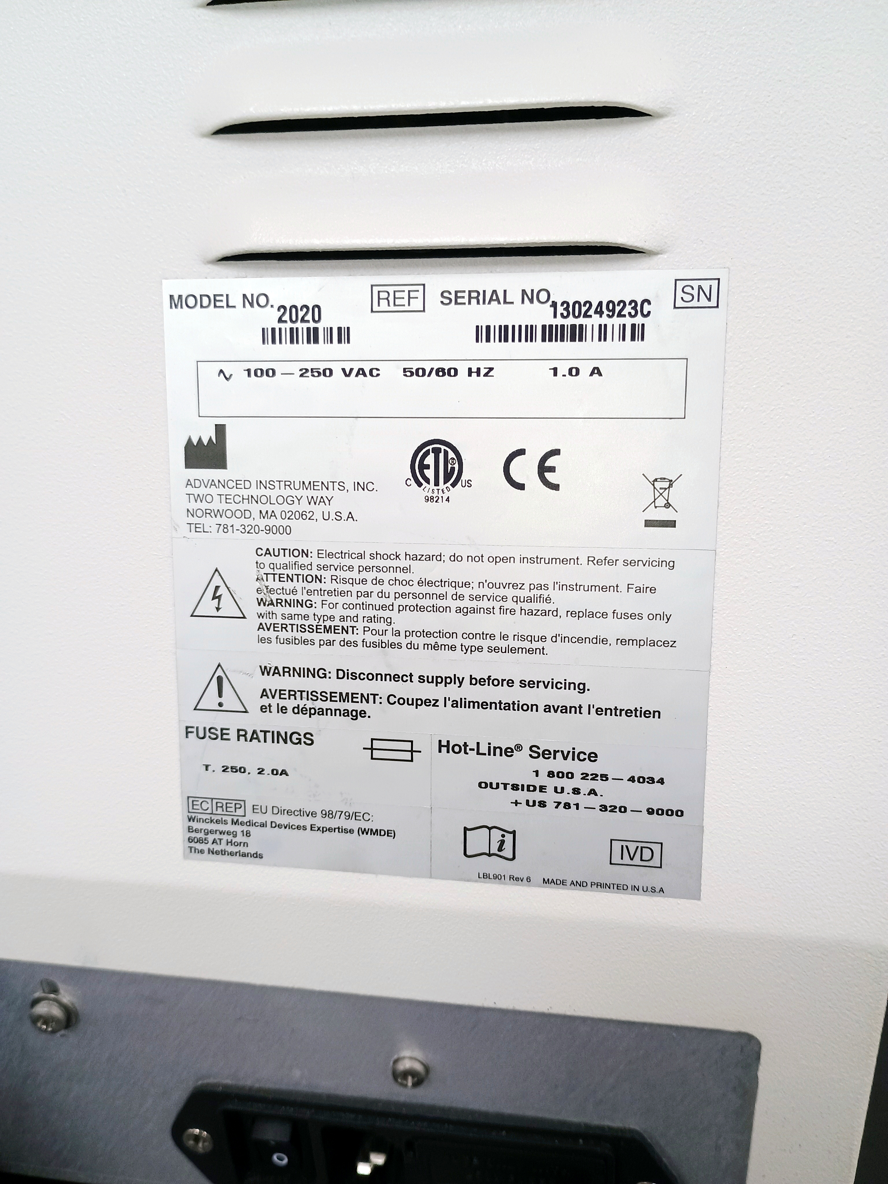 Refurbished Advanced Instruments 2020 Multi-Sample Osmometer