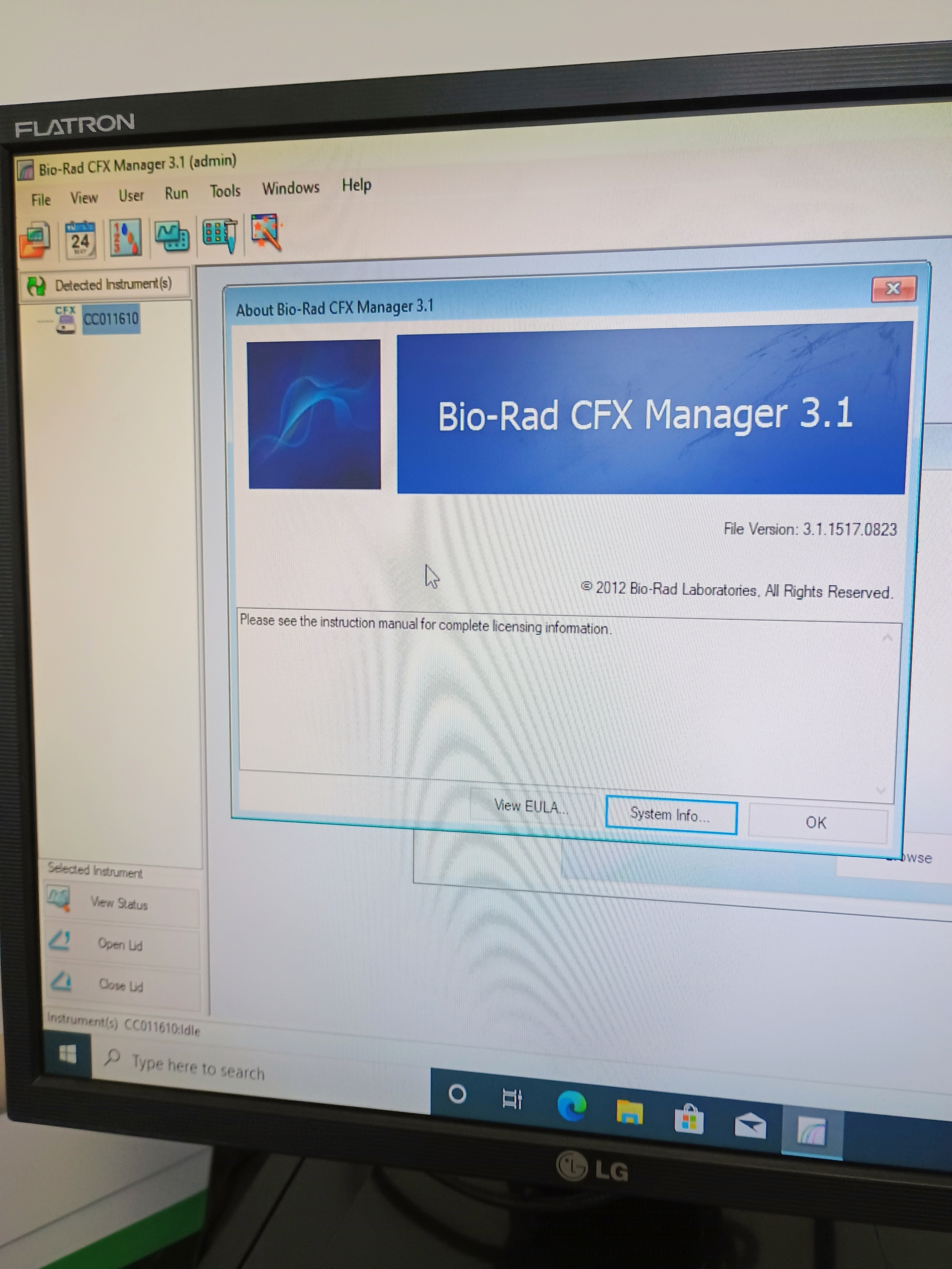 Refurbished Bio-Rad C1000 Thermal Cycler with CFX384 Real-Time PCR System