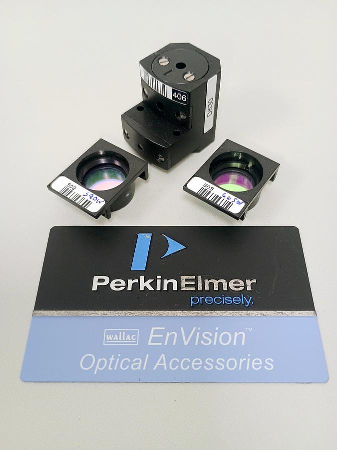 Used Perkin Elmer / Revvity EnVision Custom EX590/EM665/Cutoff BP D630 Filter Set