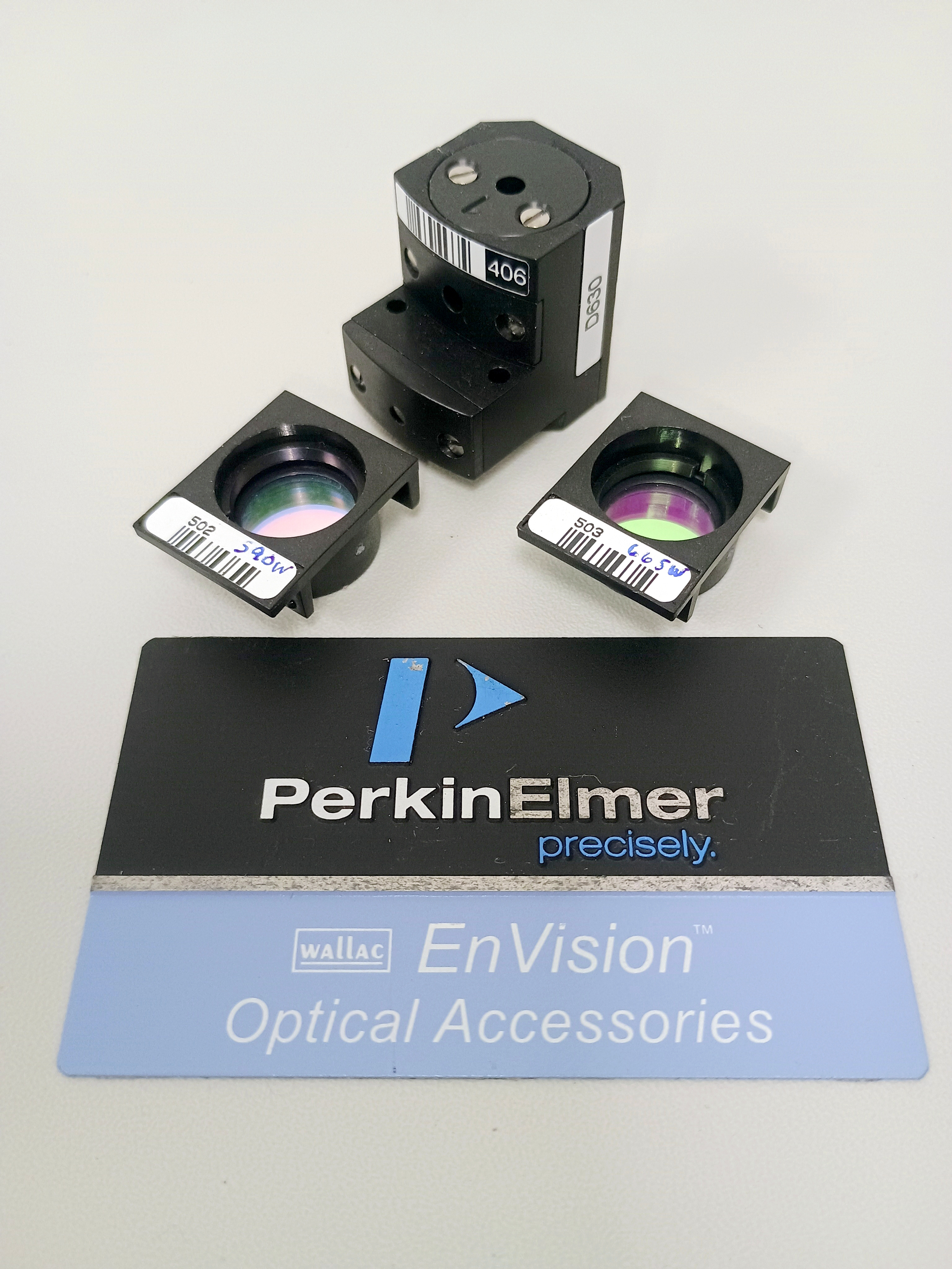 Used Perkin Elmer / Revvity EnVision Custom EX590/EM665/Cutoff BP D630 Filter Set