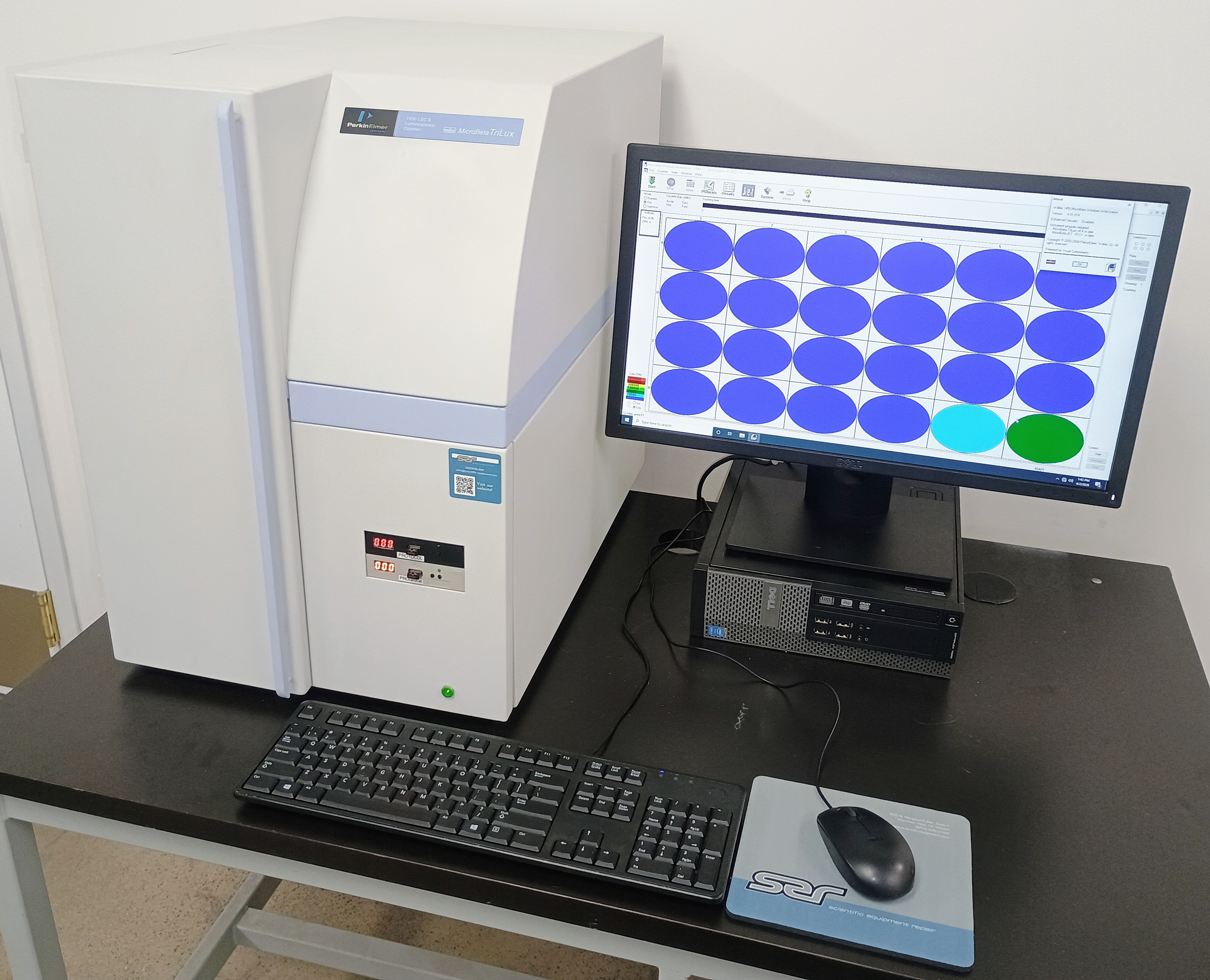 Refurbished Perkin Elmer Wallac Microbeta TriLux 1450 LSC & Luminescence Counter with 3-Detectors